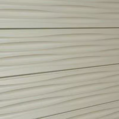 Cream Wave 3D Textured Slatwall