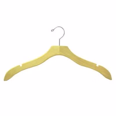 17" Wood Top Hanger Notched — 4 Finish Options