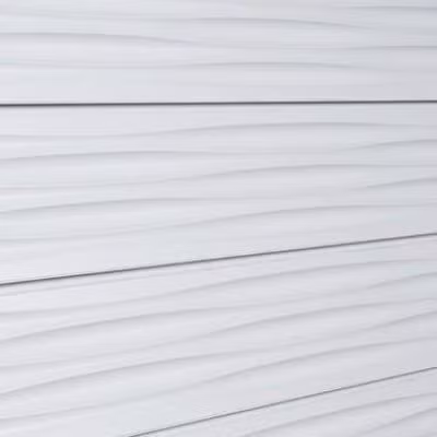 White Wave 3D Textured Slatwall