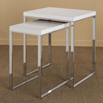 Polished Chrome Nesting Tables