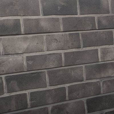 Gray Brick 3D Textured Slatwall