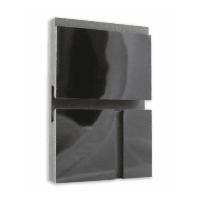 Black Subway Tile Melamine Slatwall