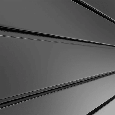 Clear on Steel Slatwall