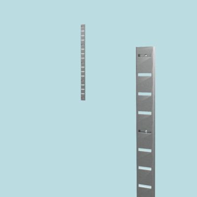 46" Vertical Wall Mounted Metal SlatStrip with 17 Slits