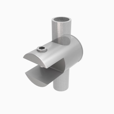 Single Glass Shelf Clamp | Tube Display Component