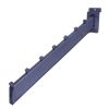Raw steel waterfall slatwall 7 ball tip rectangular tubing unfinished industrial retail display