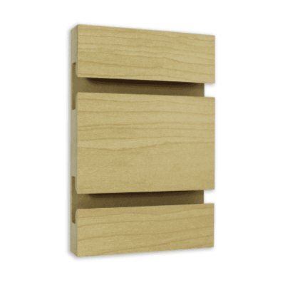 Hard Rock Maple Melamine Slatwall