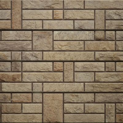 Stacked Stone Warm 3D Textured Slatwall