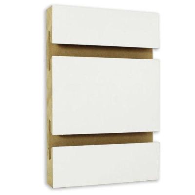 White HPL Slatwall