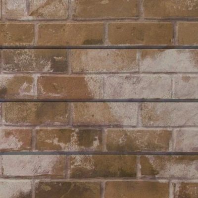 Old Paint Taupe Brick 3D Textured Slatwall