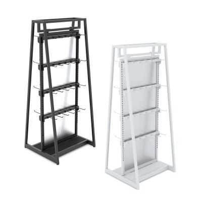 Aspect Double-Sided Floor Merchandiser - 24" W - Kit 4 Hooks