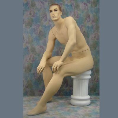 Realistic Sitting Mannequin Male