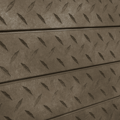 Diamond Plate Rust 3D Textured Slatwall