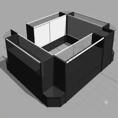 Black Jewelry Showcase Combo 3 — 9 Units (10'10" x 8'10")