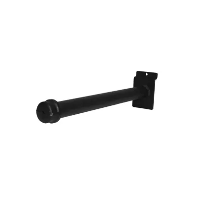 Pipe Style 12" Slatwall Faceout | Matte Black