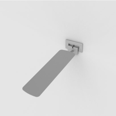 SoloSlat for Drywall — Rectangular Front Face Shoe Displayer, Silver Frost
