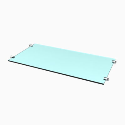 Cable Display Kit – 4 Single Multi-Position Glass Shelves/Panels Connectors | Cable Display Components