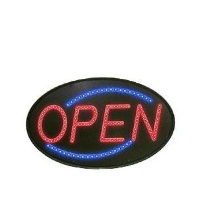 "OPEN" LED Window Sign