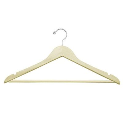 17 Inch Wood Pant Hanger with Bar Box 100