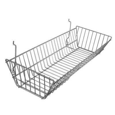 24" Wide Sloping Wire Basket | Gridwall Slatwall