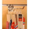 Wire faceout slatwall 11 inch modern wire chrome silver frost retail display