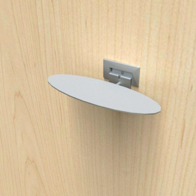 SoloSlat for Wood Panels — Plate Shape Shoe Displayer, Silver Frost