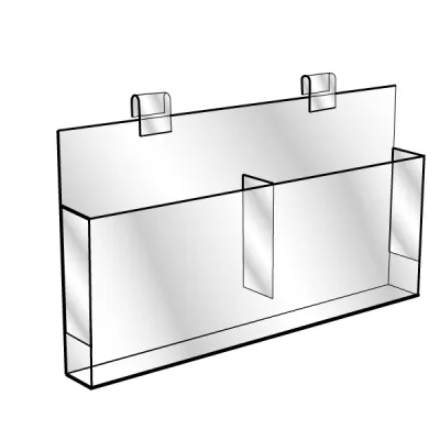 Gridwall Brochure Holder Double
