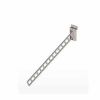 Modern waterfall square holes slatwall chrome silver frost stepped cascade pegboard hooks retail display