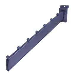 Raw steel waterfall slatwall 7 ball tip rectangular tubing unfinished industrial retail display
