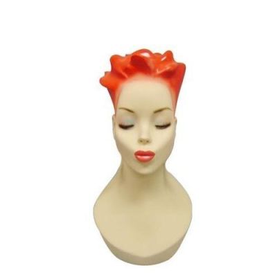 Funny Mannequin Head Red Hair Female