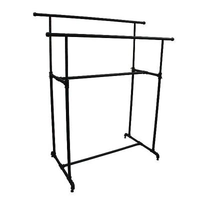 Pipe Double Rack - Matte Black