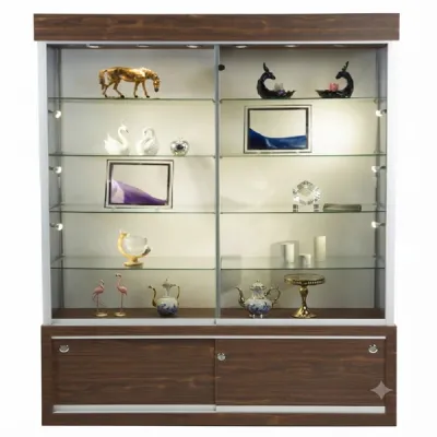 Cherry Wall Display Case 60"W x 80"H