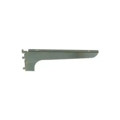 L-Bracket for Wood Shelf Satin Zinc 12" or 14"