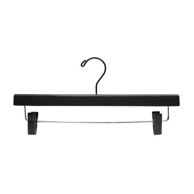 14" Wood Pant Hanger Thick — 4 Finish Options