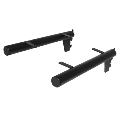 Pipe Style Shelf Holder 12 Inch Pair