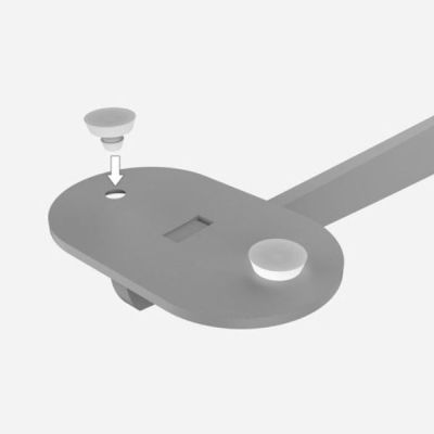 Suction Cup for Glass Shelf Bracket, Hardware, 10 Pack