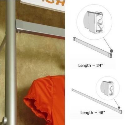 Palo Rectangular Hangbar 24 or 48 Inch Anodized