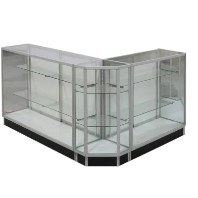 Glass Extra Vision Showcase Combo — Front Open Corner