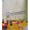 Slatwall straight arm square holes chrome silver frost modern profile retail display