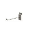 Modern slatwall hooks 10 pack smooth profile chrome silver frost multiple lengths retail display