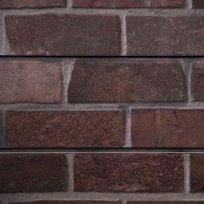 Brownstone Brick 3D Textured Slatwall