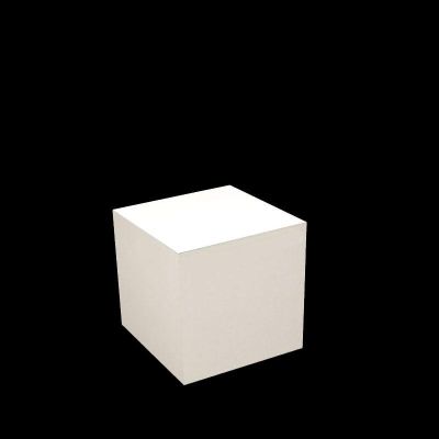 White Display Cube - 12"H