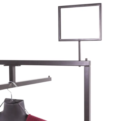 Linea Sign Holder with Swedge Stem