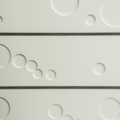 Bubbles White 3D Textured Slatwall