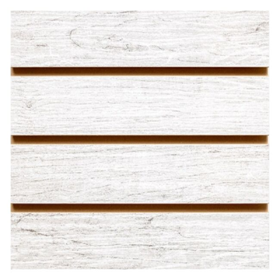 Nebbia Grey Melamine Slatwall