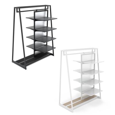 Aspect 48" Floor Merchandiser with Hanging and Shelving — Kit 2
