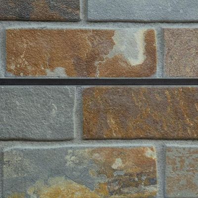Slate Brick Mixed 3D Textured Slatwall