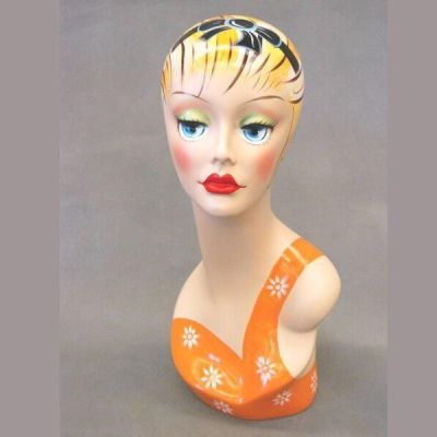 Painted Makeup Display Head Female F
