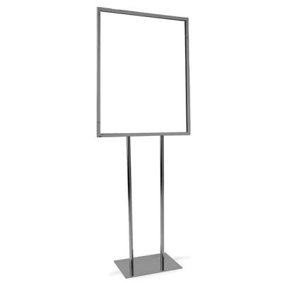 Sign Holder – 22" x 28" Chrome