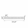 Slatwall straight arm square holes chrome silver frost modern profile retail display